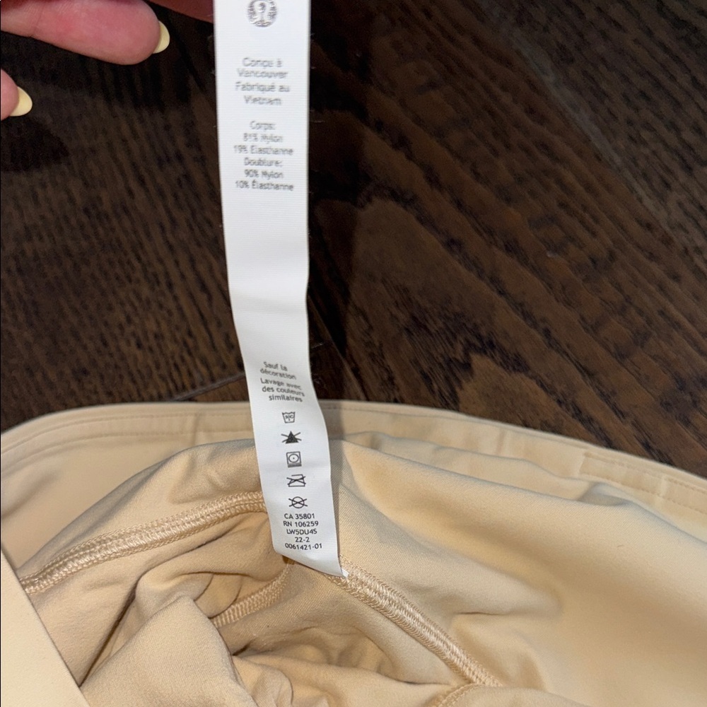 Lululemon Align high-rise leggings 25” cream bone maternity friendly size 12 - Picture 12 of 12